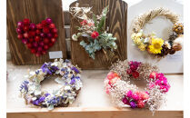 オリジナルリース作り体験