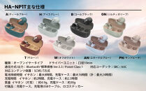 Victor 完全ワイヤレスイヤホン HA-NP1T-GN（ソルティオリーブ ）