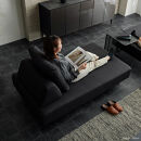 ミゲル&nbsp;ソファ&nbsp;160cm&nbsp;2人掛け&nbsp;チャコールブラック【モーブル】【大川家具】