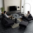 ミゲル&nbsp;ソファ&nbsp;200cm&nbsp;3人掛け&nbsp;チャコールブラック【モーブル】【大川家具】