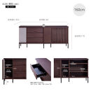 AGUERO&nbsp;アゲロ&nbsp;160cm&nbsp;サイドボード&nbsp;＜オークホワイト＞&nbsp;&nbsp;【モーブル】【大川家具】