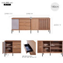 AGUERO&nbsp;アゲロ&nbsp;180cm&nbsp;サイドボード&nbsp;＜オークホワイト＞&nbsp;&nbsp;【モーブル】【大川家具】