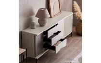 AGUERO&nbsp;アゲロ&nbsp;200cm&nbsp;サイドボード&nbsp;＜オークホワイト＞&nbsp;&nbsp;【モーブル】【大川家具】