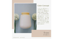 液体ソープ美濃焼ディスペンサー（アイボリー）