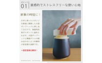 液体ソープ美濃焼ディスペンサー（スノーホワイト）