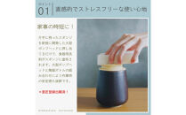 液体ソープ美濃焼ディスペンサー（オリーブグレー）