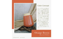 液体ソープ美濃焼ディスペンサー（オレンジブラウン）