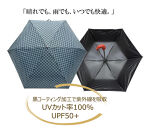 ［ふるさと納税］anon 市松模様 晴雨兼用傘 根来塗り 黒コーティング加工 紀州漆器アンブレラ 和柄 日傘  UVカット率100％ UPF50+ 折りたたみ傘 ギフト箱入り