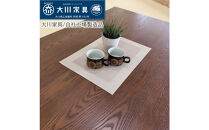 座卓&nbsp;折りたたみ&nbsp;テーブル&nbsp;幅160cm×奥行90cm&nbsp;完成品&nbsp;折り畳みテーブル&nbsp;長方形&nbsp;座卓&nbsp;センターテーブル&nbsp;ローテーブル&nbsp;リビングテーブル&nbsp;4人&nbsp;（フォーゼ/ブラウン/浮造り・波型加工/折り脚黒色）職人&nbsp;大川市&nbsp;大川家具