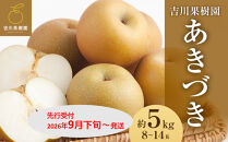 【2026年発送分先行予約】あきづき&nbsp;約５kg（8～14玉）9月下旬～順次発送【吉川果樹園】