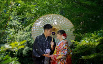 「横浜三溪園」での前撮り・フォトウェディング