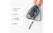 Y-STYLE&nbsp;魔法の収納&nbsp;薄型ミニウォレット【ブルー】