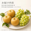 定期便&nbsp;8・9月発送&nbsp;紀州有田産旬のフルーツセット（梨×約2kg&nbsp;&nbsp;化粧箱入・シャインマスカット×約2kg）