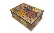 【寄木細工 6寸小物入れ 亀甲】神奈川県小田原市