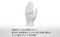ゼクシオレディスグローブ&nbsp;GGG-X022W&nbsp;ホワイトピンク20cm