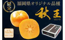 ＜2026年11月上旬から中旬&nbsp;発送＞福岡県オリジナル品種【秋王】（柿）約3.5kg