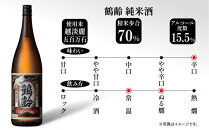 鶴齢&nbsp;純米酒&nbsp;1800ml&nbsp;純米&nbsp;晩酌酒&nbsp;晩酌&nbsp;酒&nbsp;日本酒&nbsp;冷&nbsp;常温&nbsp;ぬる燗&nbsp;熱燗&nbsp;燗&nbsp;五百万石&nbsp;こしいぶき&nbsp;米&nbsp;米酒&nbsp;15.5％&nbsp;アルコール&nbsp;上級酒&nbsp;お酒&nbsp;おさけ&nbsp;低精米&nbsp;新潟&nbsp;淡麗旨口&nbsp;贈答品&nbsp;誕生日&nbsp;お祝い&nbsp;誕生日&nbsp;プレゼント&nbsp;特産品&nbsp;ご当地&nbsp;お取り寄せ&nbsp;送料無料&nbsp;新潟県&nbsp;南魚沼市&nbsp;金田屋酒店