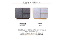 logic&nbsp;サイドボード&nbsp;キャビネット&nbsp;90cm&nbsp;ウォールナット/オーク