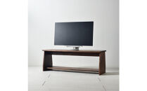 座面の下にモノが置けるシェルフベンチ&nbsp;ウォールナット無垢材&nbsp;ベンチの他にもパソコンデスクやテレビボーとしても使えます