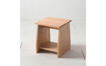 座面の下にモノが置けるシェルフスツール&nbsp;オーク無垢材&nbsp;ベンチの他に花台やステップ、ベッドサイドテーブルとしても使えます