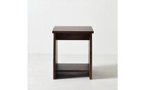 座面の下にモノが置けるシェルフスツール&nbsp;ウォールナット無垢材&nbsp;ベンチの他に花台やステップ、ベッドサイドテーブルとしても使えます