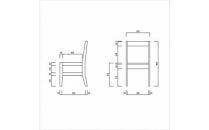 ダイニングチェア&nbsp;オーク無垢材&nbsp;シンプルでスタンダードな飽きのこないデザイン