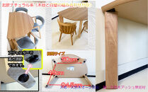 ダイニングテーブル&nbsp;半円&nbsp;壁付け&nbsp;おしゃれなカフェテーブル&nbsp;丸形&nbsp;省スペース&nbsp;&nbsp;半円形&nbsp;食卓テーブル単品&nbsp;【エマ/120×80オーク突板NA/無垢ストレート丸脚NA】福岡県&nbsp;大川市