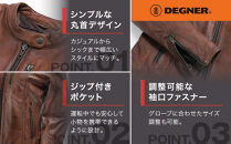 【デグナー】レディースレザージャケット＜ブラウン&nbsp;XLサイズ＞｜京都&nbsp;バイクギア&nbsp;人気ブランド&nbsp;バイク&nbsp;[FR20SJ-9A]［&nbsp;バイク用品&nbsp;レザージャケット&nbsp;羊革&nbsp;軽くて丈夫&nbsp;レディース&nbsp;人気&nbsp;おすすめ&nbsp;レザー&nbsp;革&nbsp;革ジャン&nbsp;ツーリング&nbsp;ライダー&nbsp;バイカー&nbsp;お取り寄せ&nbsp;通販&nbsp;送料無料&nbsp;ふるさと納税&nbsp;］