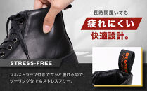 【デグナー】レディースレザースニーカー＜ブラック/ホワイト 24cm＞｜京都 バイクギア 人気ブランド バイク [HS-B15]［ バイク用品 スニーカー 牛革 サイドジッパー レディース 人気 おすすめ レザー 革 革ジャン ツーリング ライダー バイカー お取り寄せ 通販 送料無料 ふるさと納税 ］