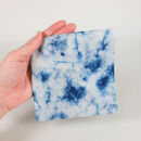 本藍染コットン100％ハンカチ ムラクモ染め　【ホワイト系】