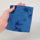 本藍染コットン100％ハンカチ&nbsp;ムラクモ染め　【ブルー系】