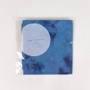 本藍染コットン100％ハンカチ&nbsp;ムラクモ染め　【ブルー系】