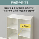 【完成品でお届け】多目的ラック（ホワイト）本棚&nbsp;スリム&nbsp;コミック&nbsp;収納&nbsp;カラーボックス&nbsp;薄型&nbsp;収納棚&nbsp;横置き&nbsp;ラック&nbsp;木製&nbsp;書棚&nbsp;コミック棚&nbsp;雑誌&nbsp;a4&nbsp;cd&nbsp;dvd&nbsp;2段&nbsp;3段&nbsp;AKANBR920093-0-WH