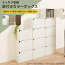 【完成品でお届け】扉付きカラーボックス〔3段〕（ウォールナット）カラーボックス&nbsp;扉付き&nbsp;3段&nbsp;木製&nbsp;収納棚&nbsp;扉付き本棚&nbsp;リビング&nbsp;キッチン&nbsp;寝室&nbsp;雑貨&nbsp;小物&nbsp;収納&nbsp;収納ボックス&nbsp;隙間収納&nbsp;ラック&nbsp;AKANBR920131-0-WAL