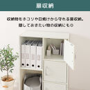 【完成品でお届け】多目的ラック〔扉付き・扉右側タイプ〕（ウォールナット）2列&nbsp;カラーボックス&nbsp;2段&nbsp;3段&nbsp;扉付き&nbsp;A4&nbsp;木製&nbsp;雑誌&nbsp;収納&nbsp;収納棚&nbsp;ラック&nbsp;扉付きカラーボックス&nbsp;おしゃれ&nbsp;AKANBR920134-R-WAL