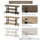 【完成品でお届け】[&nbsp;幅80cm&nbsp;]&nbsp;マルチラック（オーク×ブラック）テレビ台&nbsp;ローボード&nbsp;32型&nbsp;32インチ&nbsp;収納&nbsp;テレビボード&nbsp;ロータイプ&nbsp;テレビラック&nbsp;ゲーム機収納&nbsp;ローテレビ台&nbsp;小さい&nbsp;ミニテレビ台&nbsp;TKANVB018103-0-OAK
