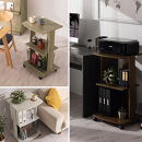 【完成品でお届け】[&nbsp;幅45cm&nbsp;]&nbsp;キャスター付きテレビ台（ホワイト）テレビ台&nbsp;ハイタイプ&nbsp;収納&nbsp;インテリア&nbsp;テレビボード&nbsp;プリンターワゴン&nbsp;スリムラック&nbsp;キャスター付き&nbsp;ワゴン&nbsp;木製ラック&nbsp;3段&nbsp;TKANVB018119-0-WH