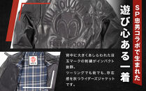 SP忠男レザージャケット＜ブラック&nbsp;Mサイズ＞｜京都&nbsp;バイクギア&nbsp;人気ブランド&nbsp;バイク&nbsp;[SPJ-6]［&nbsp;レザージャケット&nbsp;革ジャン&nbsp;ジャケット&nbsp;革&nbsp;レザー&nbsp;ヴィンテージ&nbsp;ツーリング&nbsp;ライダー&nbsp;バイカー&nbsp;おしゃれ&nbsp;かっこいい&nbsp;人気&nbsp;おすすめ&nbsp;送料無料&nbsp;ふるさと納税&nbsp;］