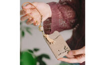 aonecoリール付きパスケース【グレージュ】