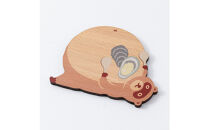 Ten＆O　木製プレートコレクション  ひろしまたぬき × ひろしまぱんだ　各1枚 合計2枚入り