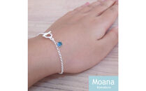 【Crystal Aqua Blue】シンプルボールブレスレット