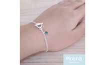 【Crystal Emerald 】シンプルボールブレスレット