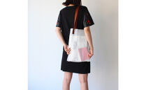 香川県産プリーツバッグ・ストライプ・ラージ［&nbsp;ブロンズ&nbsp;１点］軽やかで上品な透け感のあるショルダーバッグ