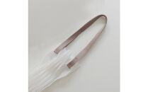 香川県産&nbsp;プリーツバッグ・ヘリンボーン・スモール［&nbsp;シルバー&nbsp;１点］軽やかで上品な透け感のあるバッグ