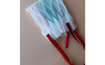 香川県産&nbsp;プリーツバッグ・ヘリンボーン・スモール［&nbsp;レッド&nbsp;１点］軽やかで上品な透け感のあるバッグ