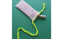 香川県産 プリーツ ポシェット・ストライプ［ イエロー １点］軽やかで上品な透け感のあるサコッシュ