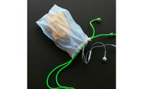 香川県産 プリーツ ポシェット・ヘリンボーン［ グリーン １点］軽やかで上品な透け感のあるサコッシュ