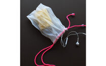 香川県産 プリーツ ポシェット・ヘリンボーン［ ピンク １点］軽やかで上品な透け感のあるサコッシュ