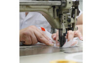 香川県産 プリーツ ポシェット・ヘリンボーン［ ピンク １点］軽やかで上品な透け感のあるサコッシュ