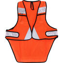 R250&nbsp;サイクル反射ベスト&nbsp;&nbsp;ポケット付きロング&nbsp;フリーサイズ&nbsp;&nbsp;ネオンオレンジ